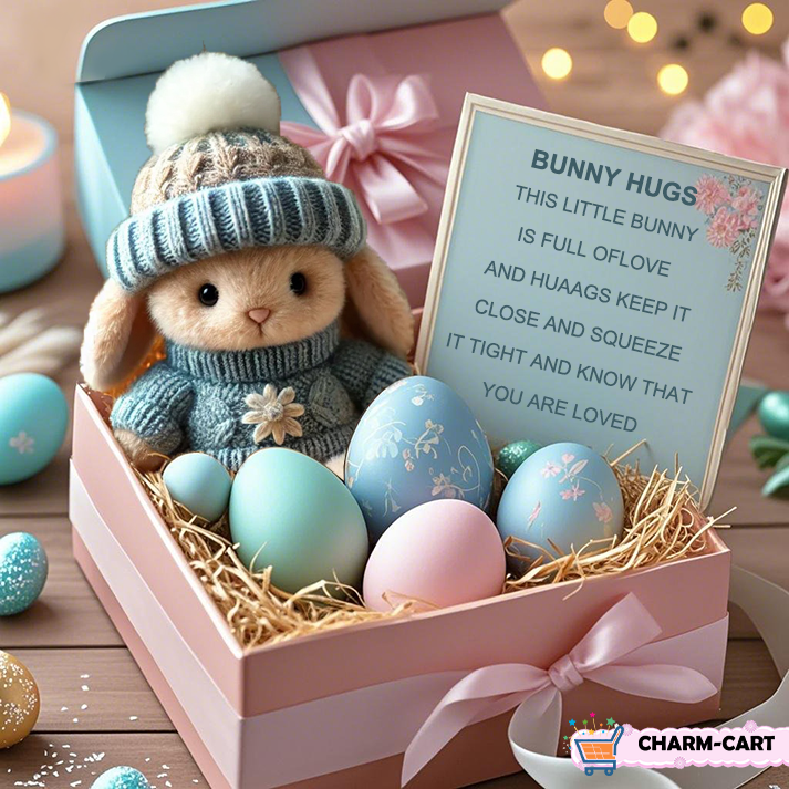 💖Easter Big Promotion: BUY 3 GET 1 FREE🔥Handmade Mini Bunny Hug Cute Easter Gift🐇🎁