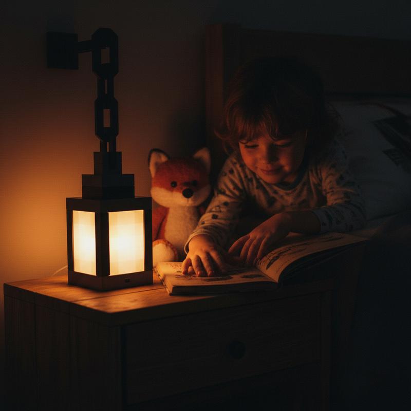 Pixel Style Night Light Portable Lantern Tabletop Ornament 16 Colors Lantern DIY Interior Decoration Festival Atmosphere Light