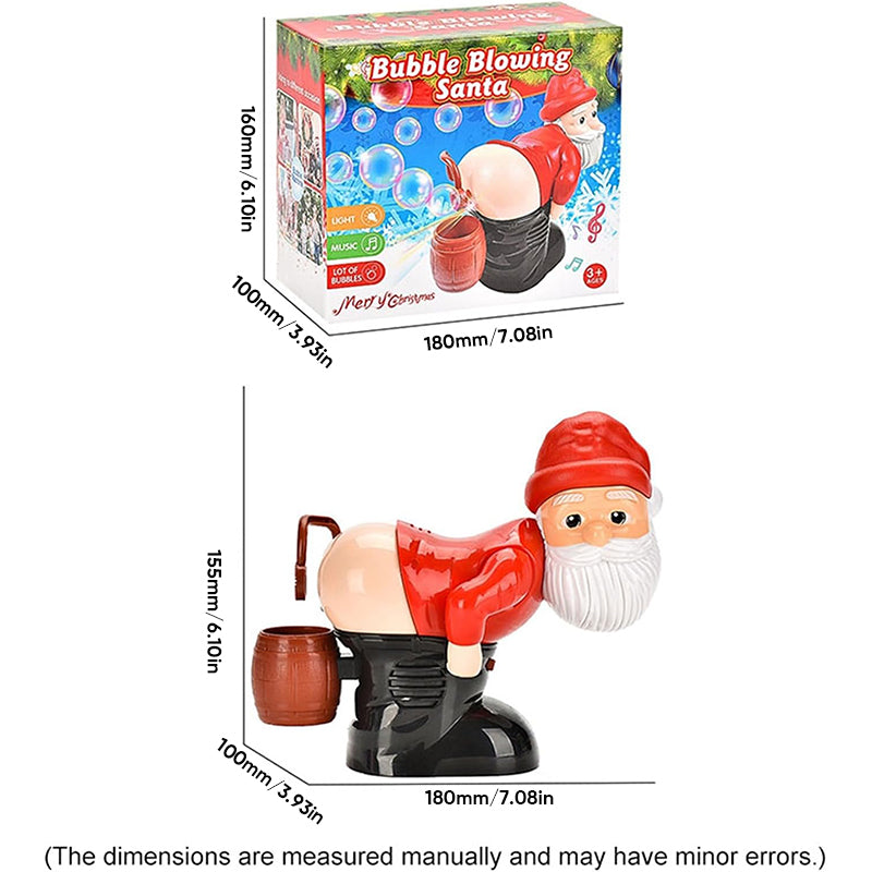 🎅🏻Christmas Hot Sale🎁Funny Santa Bubble Blowing Machine