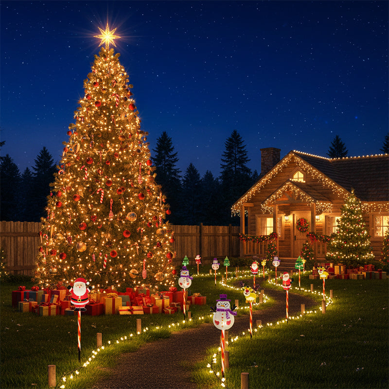 6-Pack Solar Christmas Decorative Lights