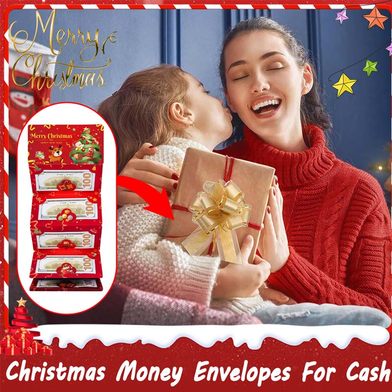 Christmas Money Gift Cards Envelope with 6 Slots