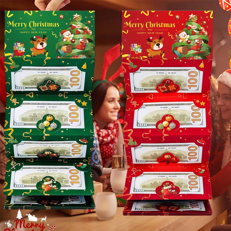 Christmas Money Gift Cards Envelope with 6 Slots