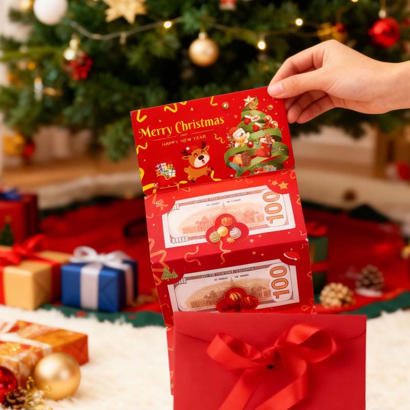 Christmas Money Gift Cards Envelope with 6 Slots