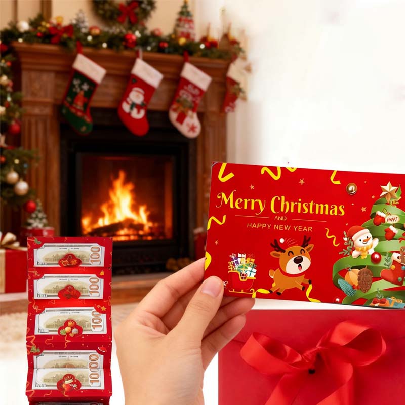 Christmas Money Gift Cards Envelope with 6 Slots